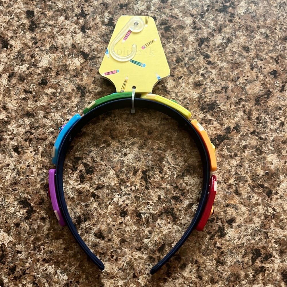 School themed crayon headband. Piper K. NWT